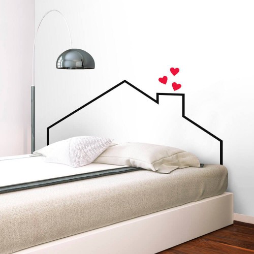 Adesivo de parede Adesivo de Parede Cabeceira Casa