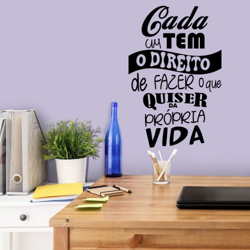 Adesivo de parede Adesivo de Parede Cada um tem o Direito