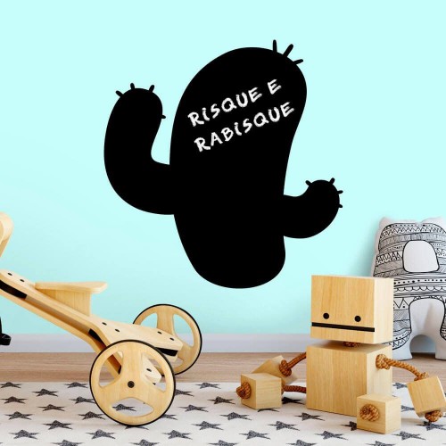 Adesivo de parede Adesivo de Parede Lousa Cacto