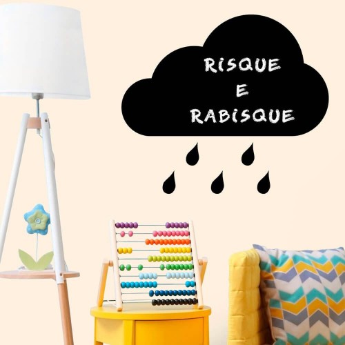 Adesivo de parede Adesivo de Parede Lousa Chuva