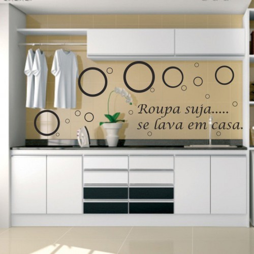 Adesivo de parede Adesivo de Parede Roupa Suja