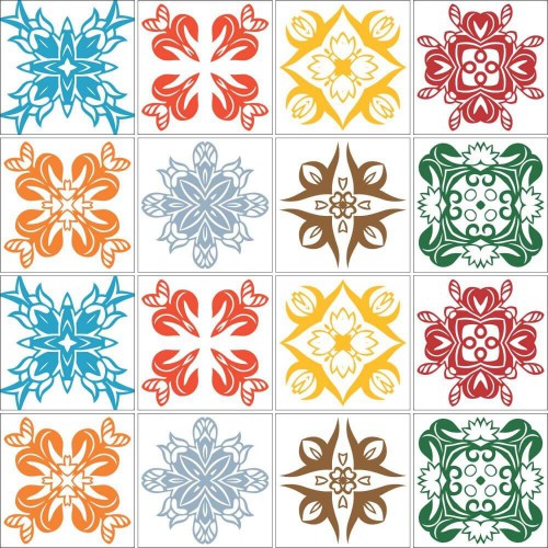 Adesivo de parede Adesivo para Azulejo Harmonia