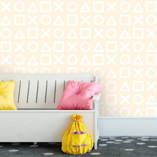 Adesivo de parede Papel de Parede Botões Clean