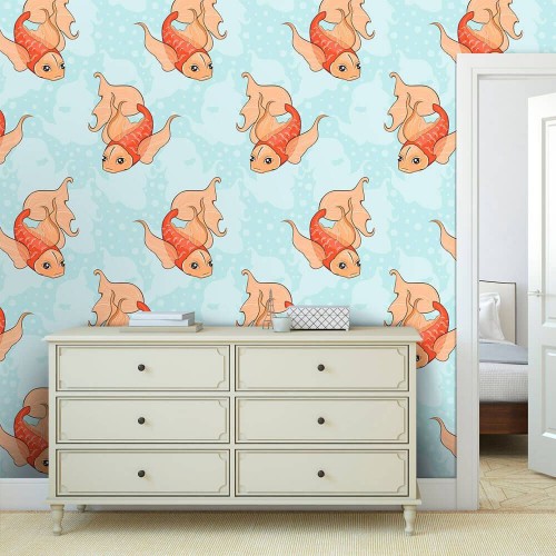 Adesivo de parede Papel de Parede Carpa