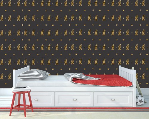 Adesivo de parede Papel de Parede Caveiras