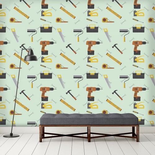 Adesivo de parede Papel de Parede Ferramentas