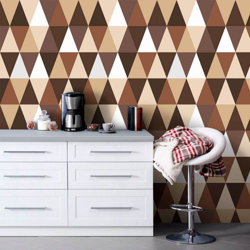 Adesivo de parede Papel de Parede Juliete Coffee