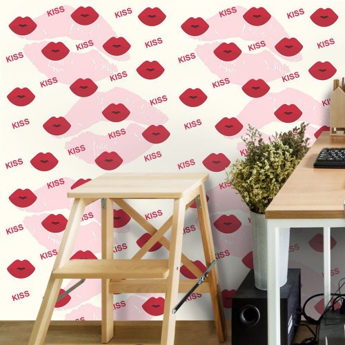 Adesivo de parede Papel de Parede Kisses