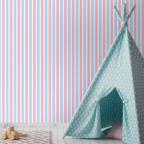 Adesivo de parede Papel de Parede Listras BG Ret