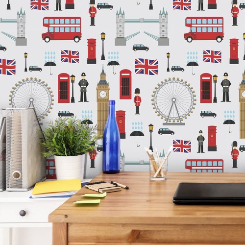 Adesivo de parede Papel de Parede Londres