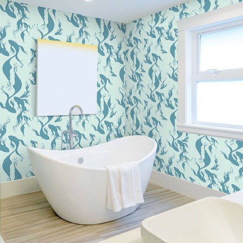 Adesivo de parede Papel de Parede Sea Fish