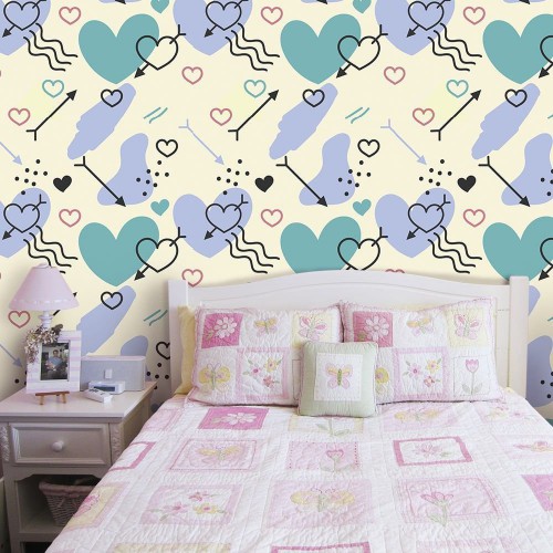 Adesivo de parede Papel de Parede Splash of Love