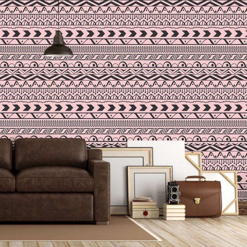 Adesivo de parede Papel de Parede Tribal Geométrico