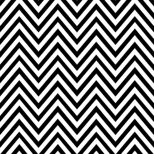 Adesivo de parede Papel de Parede Zig Zag Preto e Branco