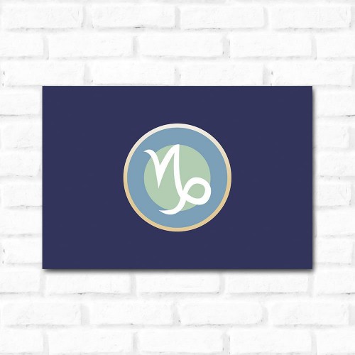 Adesivo de parede Placa Decorativa Capricórnio