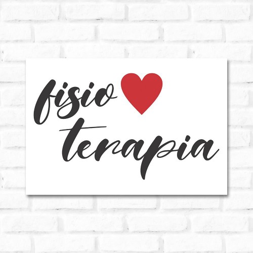 Adesivo de parede Placa Decorativa Fisioterapia