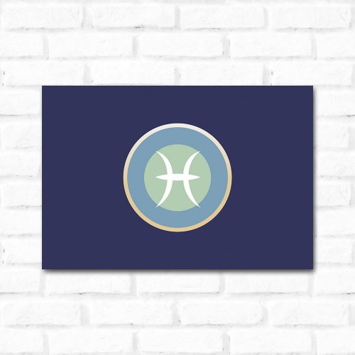 Adesivo de parede Placa Decorativa Peixes