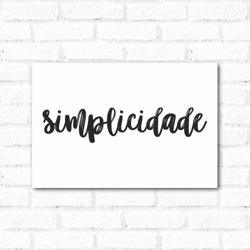 Adesivo de parede Placa Decorativa Simplicidade