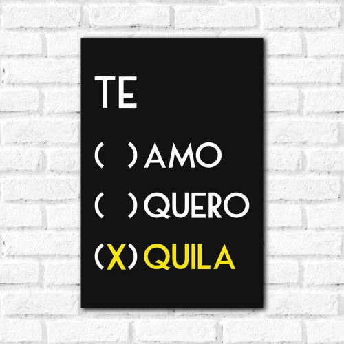 Adesivo de parede Placa Decorativa Tequila