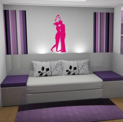 Adesivo de Parede Casal