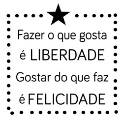 Adesivo de Parede Liberdade e Felicidade