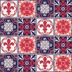 Adesivo para Azulejo Flor de Lis