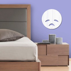 Espelho Decorativo Emoji Desanimado