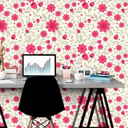 Papel de Parede Big Flowers