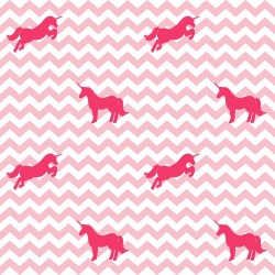 Papel de Parede Chevron Unicórnio