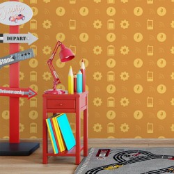 Papel de Parede Configurações Laranja