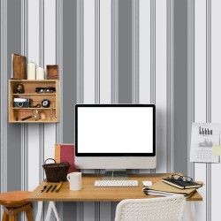 Papel de Parede Listras Gray Light