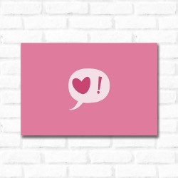 Placa Decorativa Falando de Amor