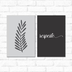 Placa Decorativa Kit Respeito